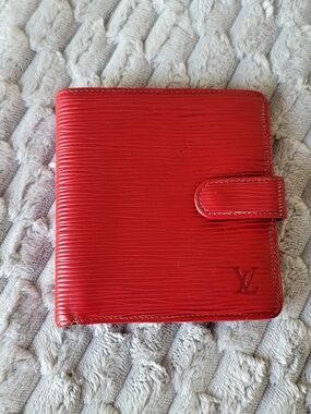 Louis Vuitton Red Epi Leather Compact Wallet